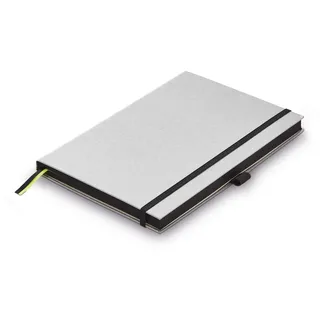 Lamy paper Hardcover A5 Notizbuch 810 – Format DIN A5 (145 x 210 mm) in schwarz mit Lamy-Lineatur, 192 Seiten und elastischem Verschlussband