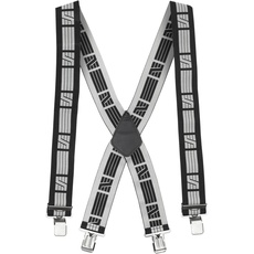 Snickers Workwear Elastische Hosenträger (schwarz/weiß), 90500418000, Heavy Duty Hosenträger in Einheitsgröße