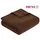 Porto Decke 150x200 cm – Baumwollmix weich, warm & waschbar, Kuscheldecke braun einfarbig