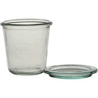 Weck 12er Set Sturzgläser 140ml inkl. Deckel, Glas, Durchsichtig, 140