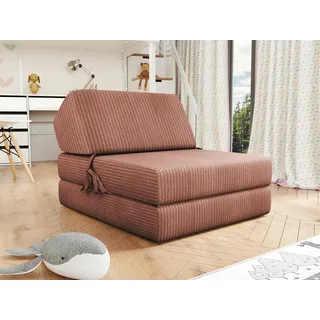 Mirjan24 Schlafcouch Cord 2-Sitzer Rosa
