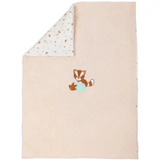 Nattou Kuscheldecke für Babys, Ca. 75 x 100 cm, Vegan, Boris & Jungo, Beige