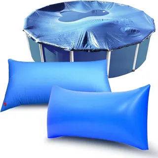 Aufblasbares rechteckiges Poolkissen 2 Stück PVC 244x122cm