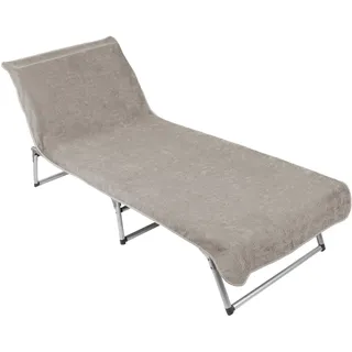 ZOLLNER Strandtuch 75 x 215 cm grau