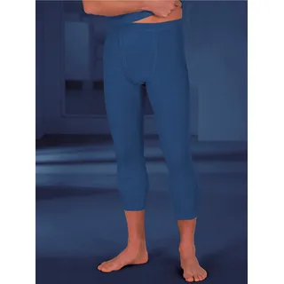 Lange Unterhose KINGS CLUB, Herren, Gr. 5, 2 Stk., blau (dunkelblau, meliert), 100% Baumwolle, Unterhosen Lange Unterhose