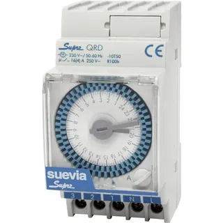 SUEVIA SUPRA QRD Hutschienen-Zeitschaltuhr analog 230 V/AC 4000W