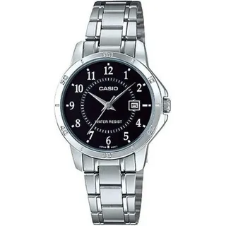 Casio Collection LTP-V004D-1BUDF Damenuhr - Schwarz/Silber