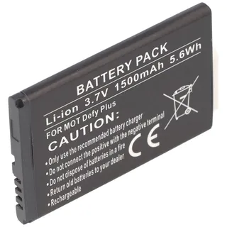 AccuCell Akku passend für Motorola Defy Plus Akku HF5X mit 3,7V und 1500mAh