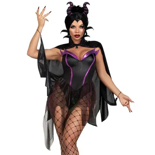 Leg Avenue Damen Evil Enchantress Bodysuit Kostüm, XS