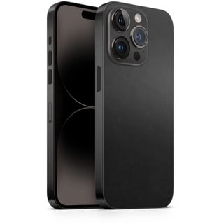 TF Skins Skin passend für iPhone 13 Pro Skin/Schutzfolie für die Rückseite und Seiten inkl. Kameraschutz Schutz vor Kratzern Decal Wrap (Matt Schwarz)