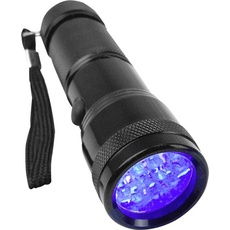 Bild von UV 395-400 nm UV-LED Taschenlampe mit Handschlaufe batteriebetrieben 95g