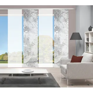 Vision S Schiebegardine »RAGUL 4er SET« Paneelwagen 4 Stk. tlg. Schiebevorhang Digidruck 4er Set RAGUL, grau