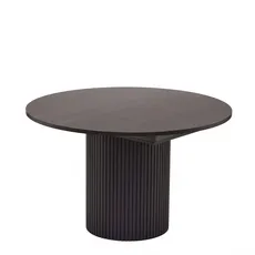 Bild Esstisch »Toscana«, Eiche Furnier, runde Tischplatte, Säulengestell mit Rillenstruktur, schwarz