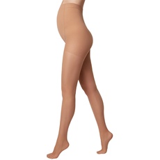 Conte elegant MOMMY 40 DEN - Qualität Strumpfhosen - Strumpfhosen Damen - Umstandsmode - Umstandsstrumpfhose - Schwangerschaft - Bauchstütze Schwangerschaft - Gr. 4 - Braun