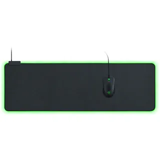 Razer Goliathus Extended Chroma - Extra große weiche XXL Gaming Maus-Matte mit RGB Beleuchtung (Kabelhalterung, Stoff-Oberfläche, gesteppter Rand, optimiert für alle Mäuse) Schwarz