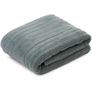 Gözze - Mailand Frottier-Badetuch, Weich und saugfähig, 70% Bio-Baumwolle/30% Viskose (Bambus), Vegan, 100 x 150 cm - Grün