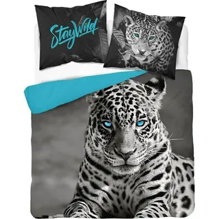 Baumwoll-Leoparden-Bettwäsche 220x200 Holland Natura