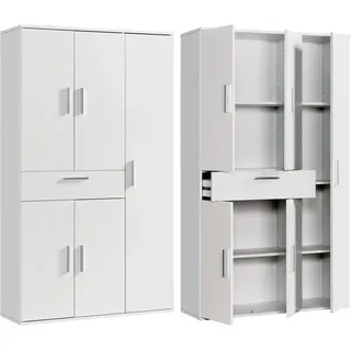 Procontour Clara Mehrzweckschrank 96 x 34 x 167 cm Weiß