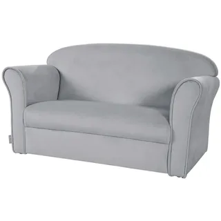 roba Kindersofa Lil Sofa 78 x 39 x 43 cm Textil grau silber