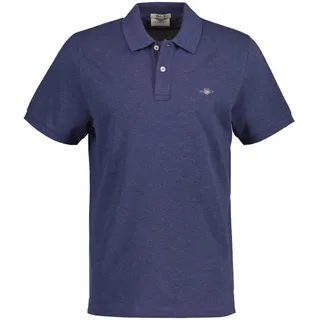 GANT Regular Shield Pique Poloshirt blau XL