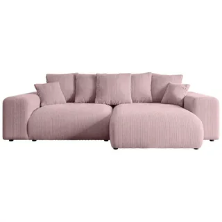 altdecor Ecksofa Cord 4-Sitzer Rosa