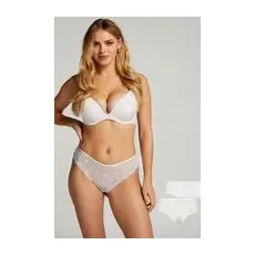 Hunkemöller 2er-Pack Brazilians Angie Weiß, S