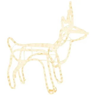 vidaXL LED-Silhouette Rentier Warmweiß 60x30x60 cm