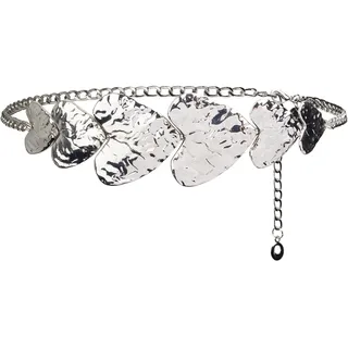 TAMARIS Kettengürtel Materialmix 6 cm Silber 105