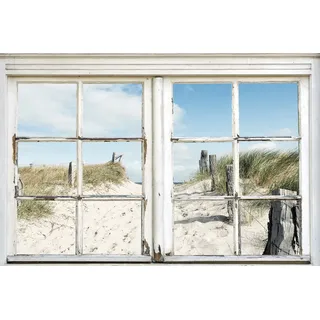 Queence Leinwandbild »Norderney« beige (farbe bild(er): beige), B:60cm H:90cm, Canvas, Holzrahmen, Bilder, Leinwandbild, Premium-Leinwandstoff,
