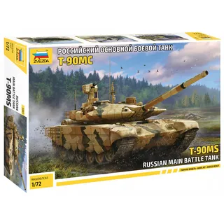 Zvezda 1:72 T-90MS Russian Main Battle Tank, Modellbausatz,Plastikbausatz, Bausatz zum Zusammenbauen, detaillierte Nachbildung