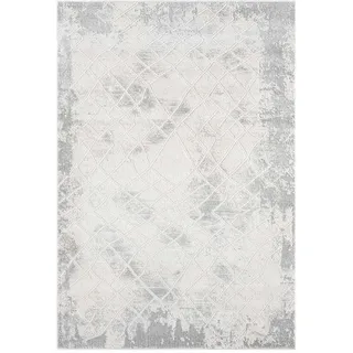 Carpet City Kurzflor-Teppich, Grau, Textil, Orientalisch, Vintage, Rechteckig, 120x170 cm, Oeko-Tex® Standard 100, für Fußbodenheizung geeignet, pflegeleicht, strapazierfähig, Teppiche & Böden, Teppiche, Moderne Teppiche
