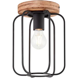 Brilliant Tosh 1 E27 Holz und Schwarz Ø 20 cm