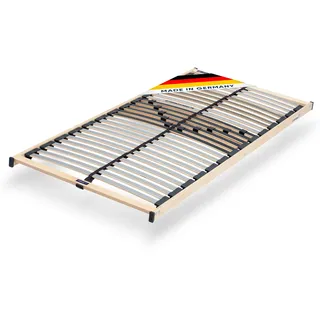 CubeSleep Lattenrost Base NV 28-Leisten 5-Zonen Lattenrahmen | Progressive Federung mit Härteregulierung | Made In Germany | GS Zertifiziert – geprüfte Sicherheit (100 x 200 cm)