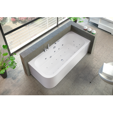 Bild von Whirlpool-Komplettset Spirit BxHxL: 80 cm weiß, Farblichttherapie - weiss