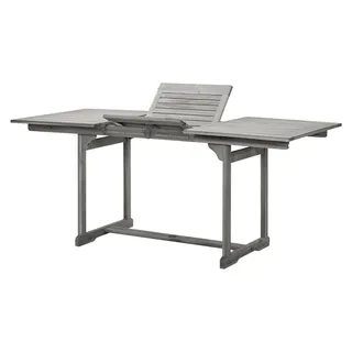 Garten-Esstisch, Tisch Balkon, Gartentisch, Balkontisch, Küchentisch, Terrassentisch, (120-170) x80x75 cm Massivholz Akazie