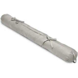 Beautissu Viento Zugluftstopper 10x100cm Hellgrau