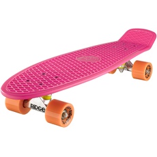 Ridge PB-27-Pink-Orange Skateboard, Pink/Orange, 69 cm