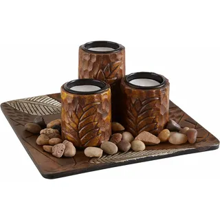 locker Dekoschale, braun