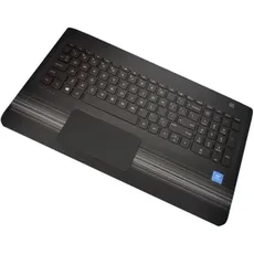 HP 862648-041 Notebook-Ersatzteil Gehäuse-Unterteil+Tastatur, Notebook Ersatzteile, Schwarz