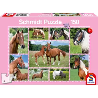 Schmidt Spiele Schmidt 56269 - Puzzle, Pferdeträume, Kinderpuzzle, 150 Teile