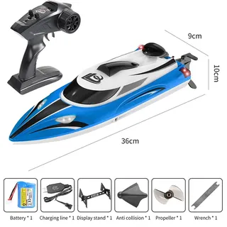 Bllrc L100 Fernsteuerung Boot Modell High Horsesepower High-Speed Speedboat Steamer Electric Racing Yacht Wasser Spielzeug Kinder Geschenke Blau