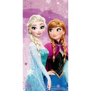 Disney Frozen Anna Elsa Ultra Soft Badetuch Strandtuch 100% Baumwolle - Groß 70x140 cm für Mädchen Schwimmen, Dusche & Pool