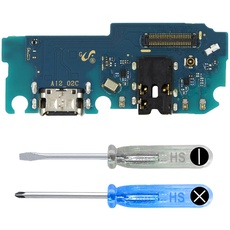 MMOBIEL Ladebuchse Kompatibel mit Samsung Galaxy A12 / M12-6.5 inch - Dock Connector USB C - Audio Jack/Mikrofon/Antenne Ersatz - Inkl. Schraubenzieher
