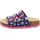 Fussbettpantoffel Blau/Hellblau 40