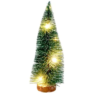 Deko Tannenbaum 21cm LED beschneit Weihnachtsbaum Weihnachtsdeko Tischdeko baum