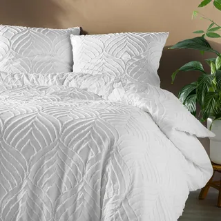 Douceur d'intérieur douceur d ́intérieur Bettwäsche, Weiß, Textil, 220x240 cm, Schlaftextilien, Bettwäsche, Bettwäsche