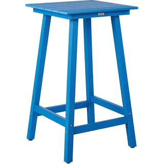 Beliani Gartentisch 60 x 60 x 103 cm Blau