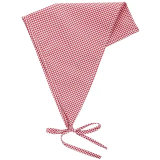 FSSTUD Dreieckstuch Bandana Krawatte Stirnband Rot und Weiß Kariert Kopftuch Weich Verstellbar Haar Bandana Niedlich Kopftuch Boho Haarschal Stirnband Landhausstil Haarschmuck