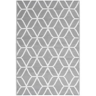 vidaXL Outdoor-Teppich 140 x 200 cm grau