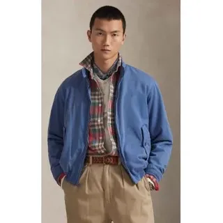 Polo Ralph Lauren für Herren. 710970569003 Bedford-Jacke aus blauem Chino-Stoff (L), Lässig, Baumwolle